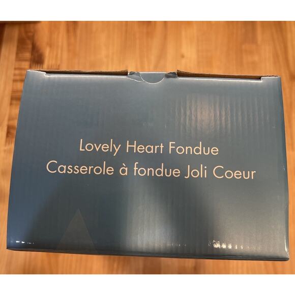 Avon Red Heart Tea Light Fondue Set For Two Valentines Anniversary New In Box - Picture 6 of 6